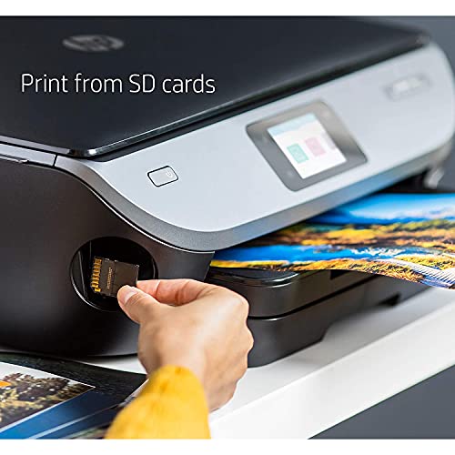 HP Envy Photo 7155 All in One Photo Printer with Wireless Printing, Scan, Copy, Fax, HP Instant Ink Ready, Compatible with Alexa (K7G93A) Bundle w/DGE USB Cable + Small Business Productivity Software