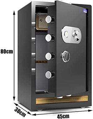 CXSMKP Security Safe Home Business Safe Cryptographic Key Lock Security Cabinet Fireproof and Waterproof Anti-Theft Box