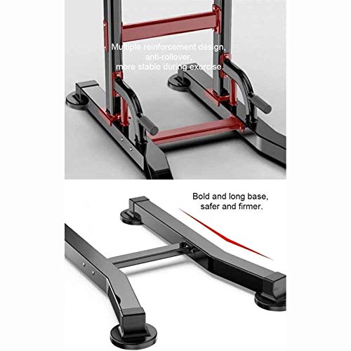 SJNQJJ Pull Ups Strength Training Equipment Strength Training Dip Stands Freestanding Dip Station Adjustable Pull-Up Bars Multifunction Power Tower Strength Training for Home Gym