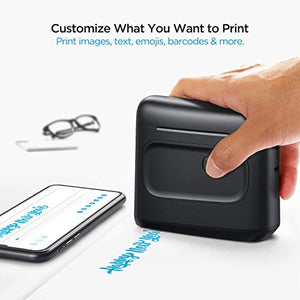 Selpic Handy Printer S1 Portable Inkjet Printing with Quick-Drying Waterproof Ink, for Android & iOS Mobile Phones, Print on Wood, Glass, Clothes, and Any Surface, for Customized Text, Barcodes, DIY