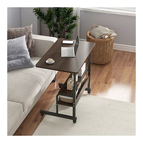 LYLY Mobile Standing Desk Height Adjustable Laptop Stand Desk Rolling Cart - Black Frame (60cm)