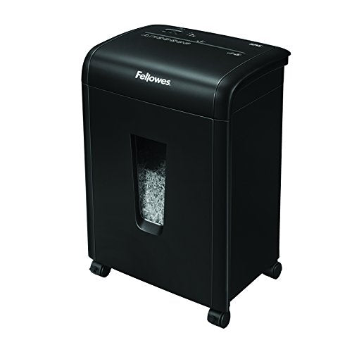 Fellowes 62MC 10-Sheet Micro-Cut Home and Office Paper Shredder with Safety Lock for Added Protection (4685101),Black
