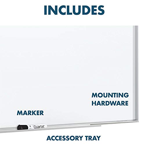 Quartet Whiteboard/Dry Erase Board, Magnetic, 6'x4', Fusion Nano-Clean, Silver Aluminum Frame (NA7248F)