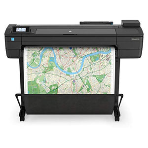 HP DesignJet T730 Large Format Printer, 36" Color Inkjet Plotter, Wireless Universal Matte Bond Inkjet Paper 36" x150' Roll