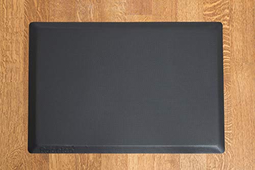 Rocelco 40" Height Adjustable Standing Desk Converter with Anti Fatigue Mat - White