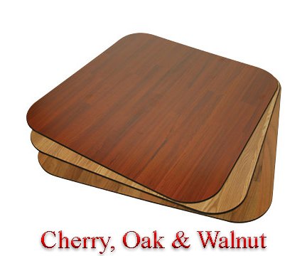 American Floor Mats Premium Wood Rosewood Chair Mat 46" x 55" - 3/8" Thick