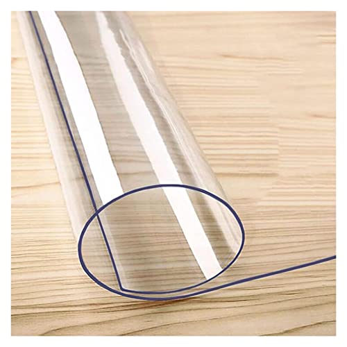 LOBUNS Clear Vinyl Plastic Floor Protector Runner Rug Mat - Anti-Static, Non-Slip, Durable - Home Office Carpet Protection, 1.5mm Thick, Various Widths - 10ft