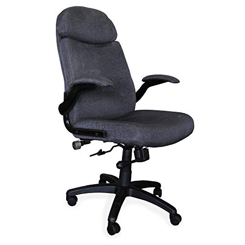 Mayline 6446AG2110 Comfort Series Big and Tall 500 lb. Task Chair with Pivot Arms, Gray/Charcoal