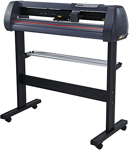 LETRA 34 Inch Vinyl Cutter Machine with Stand, Digital Graphtec Vinyl Printer Cutting Machine, Vinyl Plotter Machine T-Shirt Decal Bundle Banner Sign Making Tools with Software