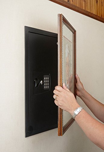 SnapSafe In Wall Safe, Electronic Hidden LED Home Security Safe, Measures 16.25"x 22"x 4"