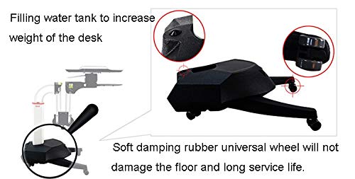 sunter98 Kesrer01 Full Motion Long Arm Multifunctional Moving Laptop Desk Sofa Bedside Notebook Stand Lazy Lift Rotating Computer Table