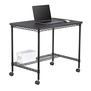 Safco Products Home Office Computer Wire Desk, Steel Frame, Black