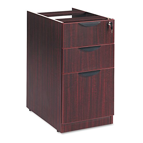 Alera VA532822MY Valencia Series 16 by 22 by 28-Inch 2 Box and 1 File Drawer Full Pedestal, Mahogany