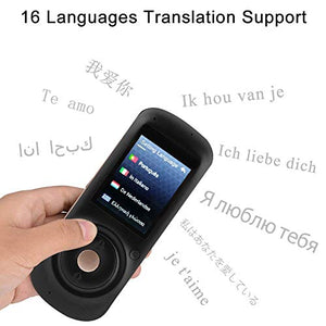 AkosOL Smart Language Translator Device with Voice 2.4 Inch Touch Screen - 42 Languages - WiFi - Grey