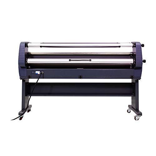POVOKICI 110V 63in Cold Roll Laminator - Enhanced Version Heat Assisted Wide Format Laminating Machine