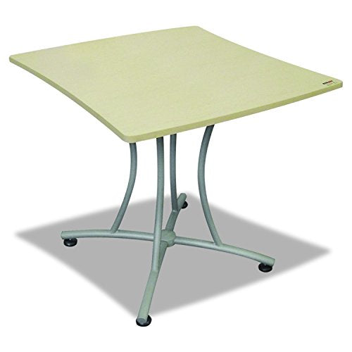 Linea Italia TR702OAT Trento Line Palermo Table, 33w x 31-1/2d x 29-1/2h, Oatmeal/Gray