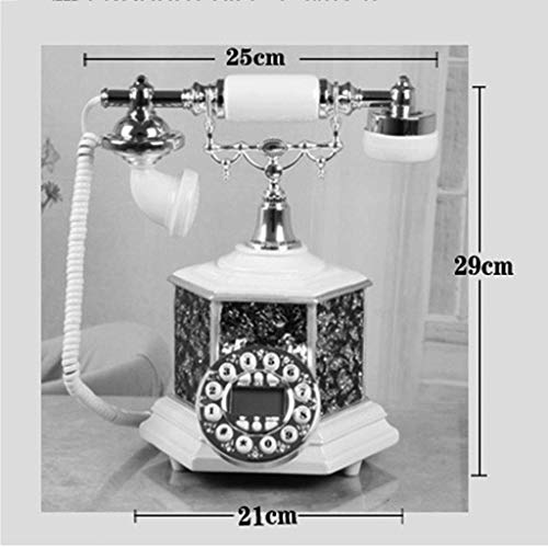 TEmkin Vintage European Style Home Landline Phone Glass Retro Antique Fashion