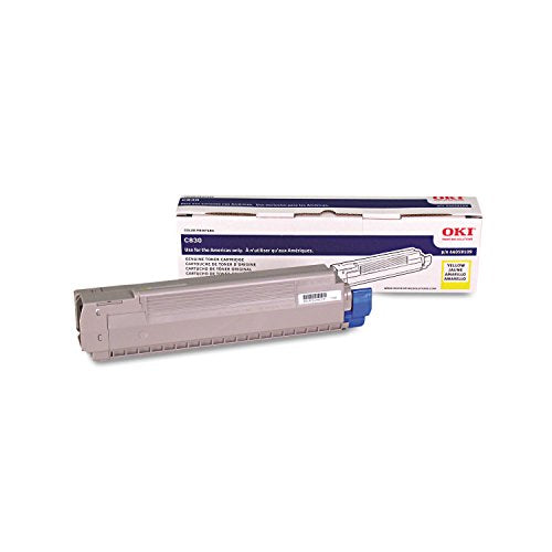 Okidata 44059109 C810 C830 Toner Catridge (Yellow) in Retail Packaging