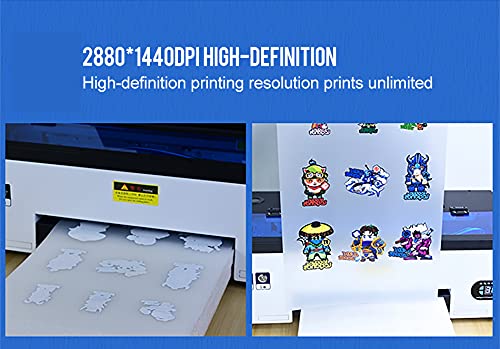 DTF Transfer Printer with Roll Feeder, T-Shirt Printing Machine with L1800 printhead for Dark/Light T-Shirt(with Software)