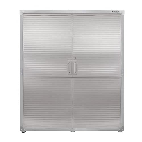 Seville Classics Metal Storage Cabinet Locker Organizer 60" W x 24" D x 72" H