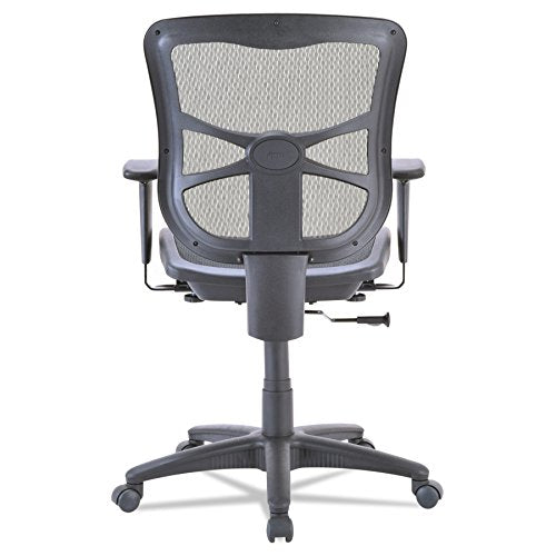 Alera ALEEL42B18 Elusion Series Air Mesh Mid-Back Swivel/Tilt Chair, Black