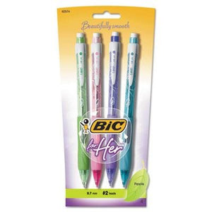 BIC 0.7mm 'For Her' Mechanical Pencil, 4-Pack (BICMPFHSP41)