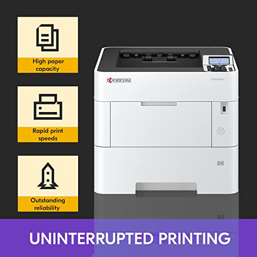 KYOCERA ECOSYS PA6000x Monochrome Laser Printer, 62 ppm, 600 x 600 dpi, Duplex, 600 Sheet Tray