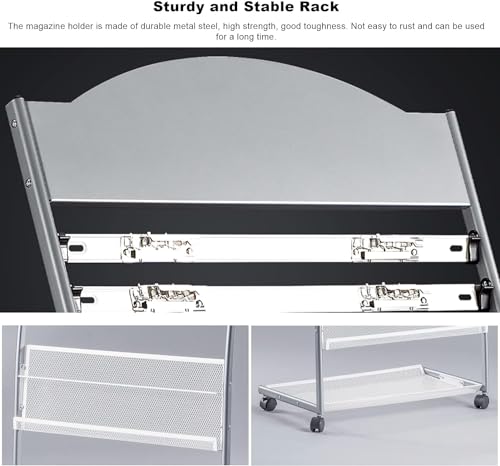 WEBERT Floor Standing Magazine Rack for Hospitals Libraries Exhibition