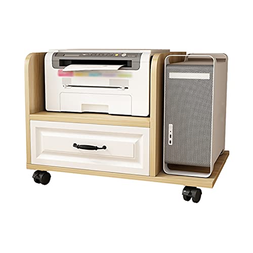 Computer Tower Stand Printer Table CPU Stand - 4 Caster Wheels - Under Desk Computer Stand (Color: A)