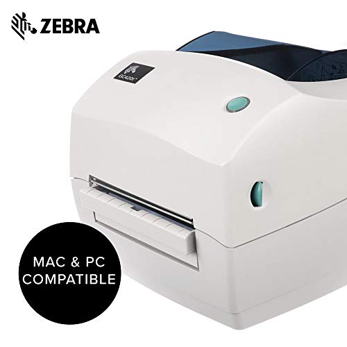 Zebra GC420t Thermal Transfer Desktop Printer Print Width of 4 in USB Serial and Parallel Port Connectivity Includes Peeler GC420-100511-000