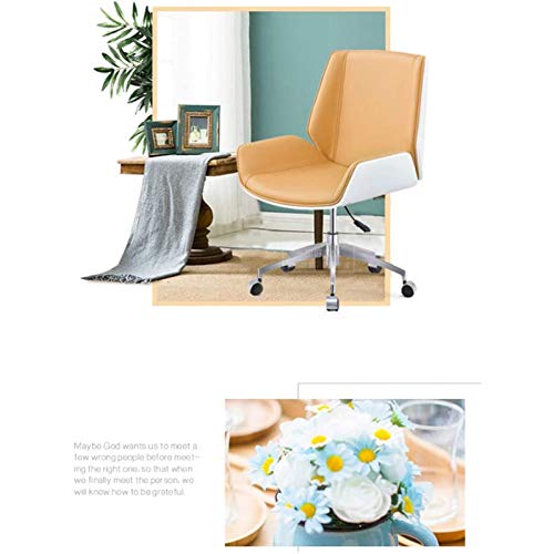 Video Game Chairs Home Office Desk Chairs Office Chairs with Lumbar Support Office Chairs & Sofas Mid Back Office Chair Ergonomic Swivel Computer Chair with Lumbar Support Adjustable Height Task Chair