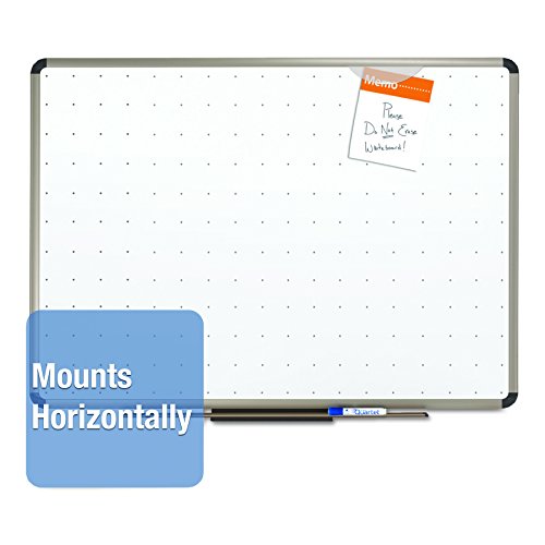 Quartet TE568T Quartet Total Erase Marker Board, 96 x 48, White, Euro-Style Aluminum Frame