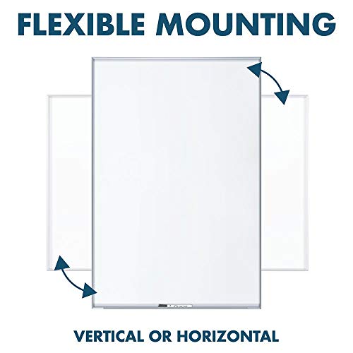 Quartet Whiteboard/Dry Erase Board, Magnetic, 6'x4', Fusion Nano-Clean, Silver Aluminum Frame (NA7248F)