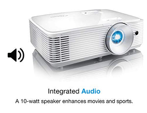 Optoma H184X Affordable Home Theater Projector for Indoor or Outdoor Movies | Bright 3600 Lumens for Lights-on Viewing | 3D-Compatible | Speaker Built in