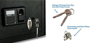 Viking VS-12BL Biometric Fingerprint Wall Safe Gun safe pistol safe