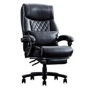 BOWTHY Reclining Office Chair with Footrest, Big and Tall 400lbs Wide Seat Executive Desk Chair