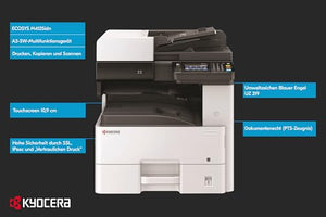 KYOCERA ECOSYS M4125idn Monochrome A3 MFP Laser Printer, 25 ppm, 600 x 600 dpi, Duplex, HyPAS Capable