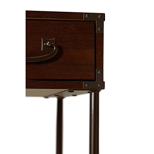 Bush Furniture kathy ireland Home Ironworks Writing Desk, 48W, Coastal Cherry