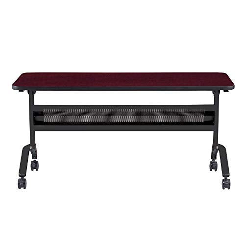 Safco Products Flip-N-Go Training Table, Regal Mahogany