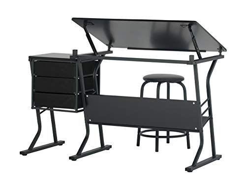 SD STUDIO DESIGNS Eclipse Craft Center in Black / Black 13365