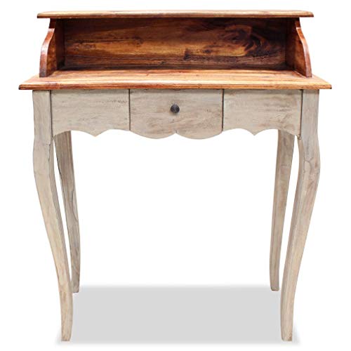 H.BETTER Writing Desk Workstation Antique-Style Office Student Table Home Office Desks Computer Desk 31.5"x15.7"x36.2"