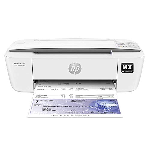 VersaCheck HP Deskjet 3755MX MICR All-in-One Printer and VersaCheck X9 Gold 3-User Check Printing Software Bundle White