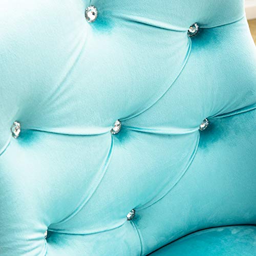 XIZZI Cute Desk Chair,Computer Chair, Adjustable Swivel Home Office Chair, Office Chair with Wheels and Arms (Blue)