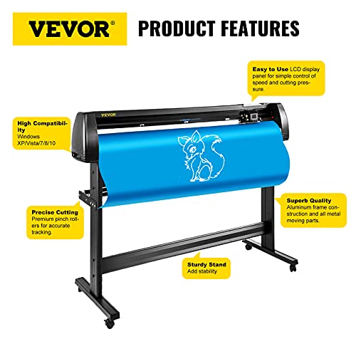 Mophorn Vinyl Cutter Machine 53 Inch with Stand and Signmaster Software - PC Only