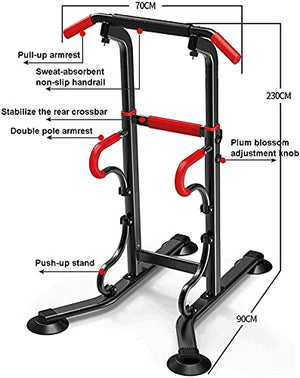 JYMBK Home Gym Tower Body Building Chin Up Stand Pull Up Bar, Power Tower Pull Up & Dip Station, Multi-Function Strength Training Workout Equipment for Full Body