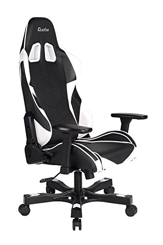 Clutch Chairz Crank Series Charlie World's Best Ergonomic Gaming Chair (Black/White)