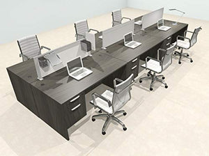 UTM Furniture Modern Aluminum Office Workstation Desk Set, OT-SUL-FPS54