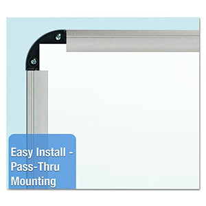 Quartet P567T Quartet Euro Frame Dry-Erase Board, Porcelain/Steel, 72x48, WE/Aluminum Frame