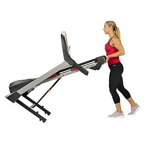 Sunny Health & Fitness Folding Treadmill for Home Exercise with 265 LB Capacity, Device Holder, Bluetooth Speakers and USB Charging - SF-T7917