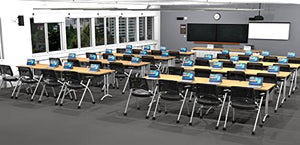 Team Tables 34 Person Training Meeting Seminar Classroom Model 7454 Folding Table Set